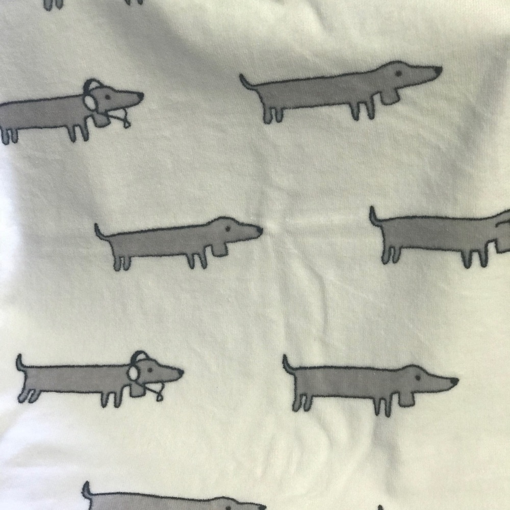 Dachshund large full size bath towels
